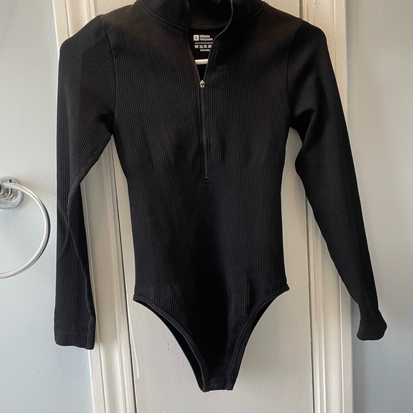 Amazon Tops - Amazon Black Long Sleeve Body Slimming Tummy Control Bodysuit NWOT